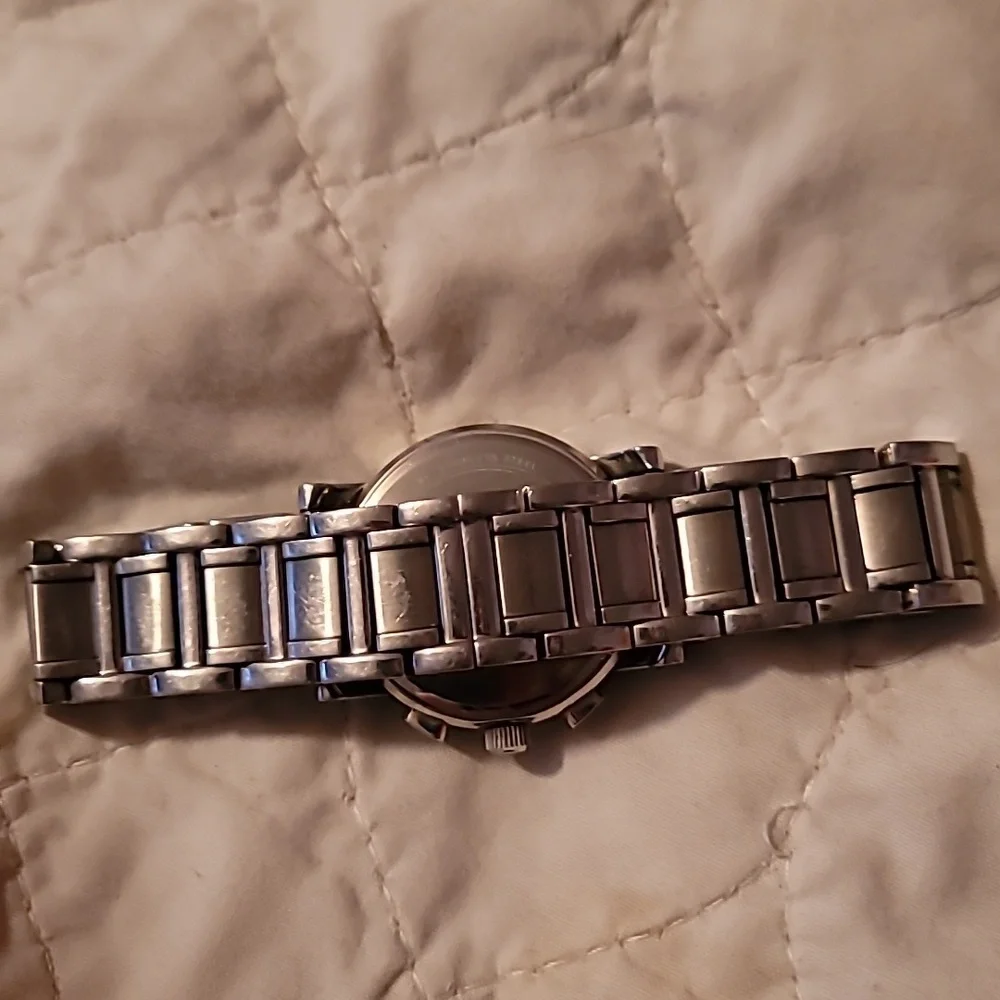 Women's Bulova‎ Chronograph Watch Diamond Bezel Stainless Steel Watch C637381